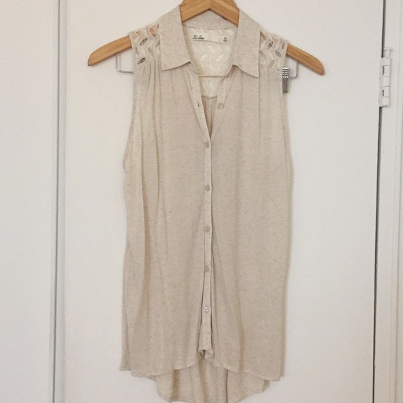 Madewell Tops - Madewell Button-down Sleeveless Tunic